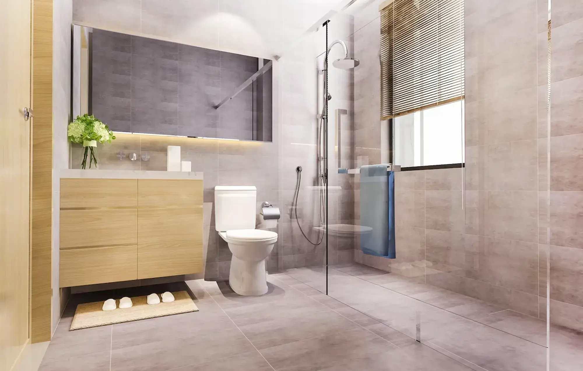 Piso laminado moderno - exemplo de instalação